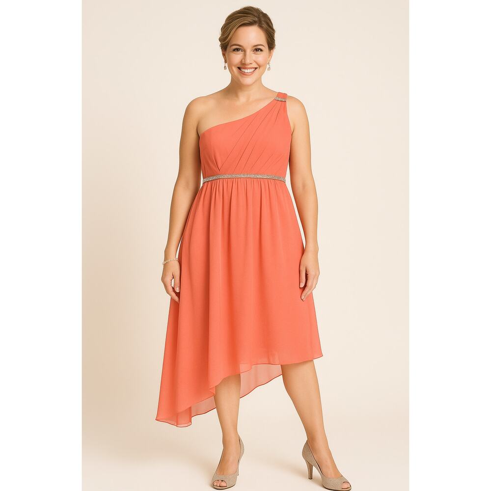 NWT Eva &  Shoulder Dress Lola One Shouder Dress - Size L